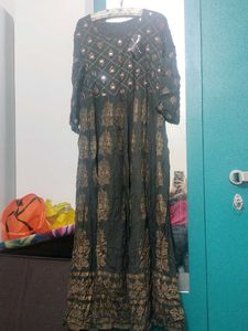 Elegant Black Printed Kurta