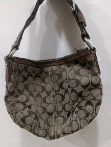 Vinatge Y2k Coach Signature Braided Hobo Bag