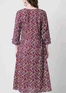 Women Kurti Gold Button
