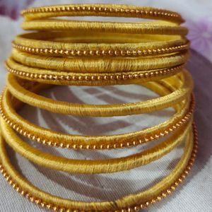 Silk Thread Bangles Set
