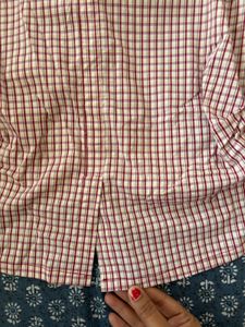 Vintage Style Checkered Button-Up Shirt