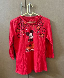 Cute Dysney Mickey Mouse Crop Top T Shirt