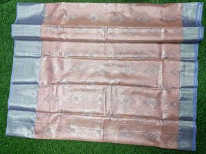 Pastel Red Kanjeevaram Silk Sarees