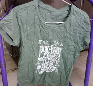Cute Green Graphic Tee
