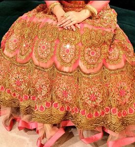 Elegant Embroidered Gown With Dupatta