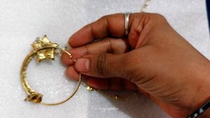 Gold &amp; Pearl Bridal Nath