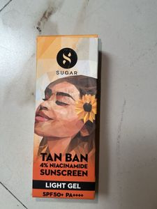 SUGAR TAN BAN 4% NIACINAMIDE SUNSCREEN