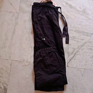 Black  Cargo Trouser