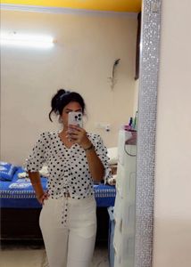 Polka Dot Crop Top