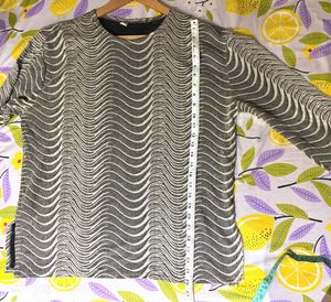 Beautiful Wavy Pattern Imported Top