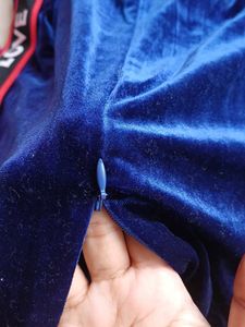 nevy Blue Velvet Tracksuit Set/co ords