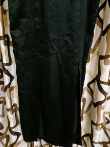 Slit Satin Dress For Women 🖤