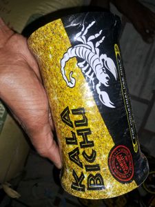 Black Bichu Manja With Silver Chip   Brand New