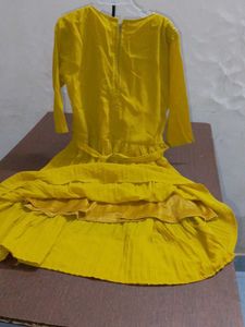 Yellow Embroidered Kurta Set