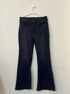 Black bootcut jeans