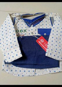 Cute Boys Shirt &amp; Jeans Set