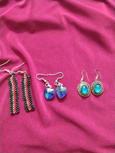 3 Hanging Earrings