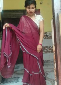 Used Ruffle Saree