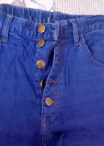 High Wasted Blue Jeans