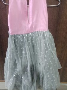 Girls&#39; Pink &amp; Silver Party Dress