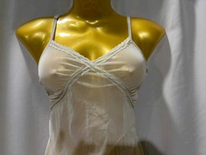 Vintage Lace Trim Slip Dress