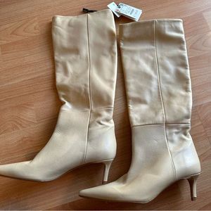 ZARA Long Kitten Heeled Boots