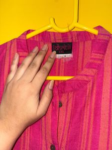 Dhriti Striped Button-Down Kurti