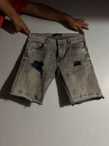 G-Star Raw Distressed Denim Shorts