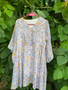 Lilac Kimono Style Short Dress