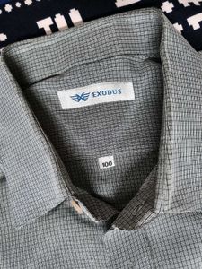 Exodus Men Checks Green Casual Shirt