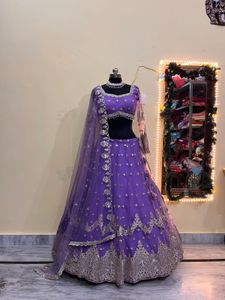 Purple Lehenga Choli