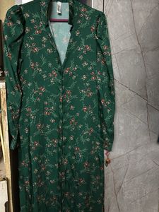 Floral Green Dress