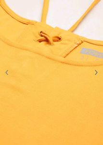 Women Dresses Sleeves Fit Flare Yellow