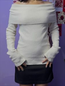 Off-Shoulder Knit Top