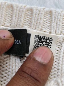 Cream Cable Knit Sweater