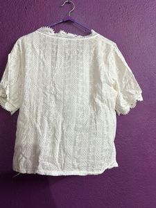 White Simple Casual Top For Girls 😎😍