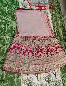 Red Wine Bridal Designer Unstiched Lehenga Choli Set