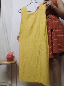 Yellow Dress N Tote Bag