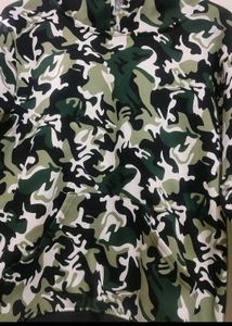 Olive Black Print Hoodie Sweatshirt For 10-12 Year