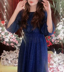 Princess Gown 1pc Navy Blue