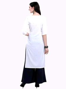 Elegant White Printed Kurta