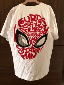 Spiderman Backprint Oversized Round Neck Tshirt