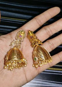 Big One Gram Gold Earrings