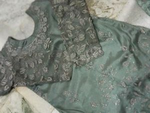 Sage Grey Embellished Blouse