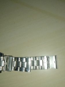 Mens Metallic Silver Watch