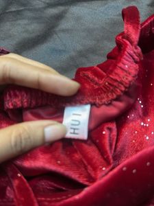 Red Velvet Mini Bodycon Dress