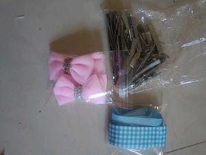3mm Alligator Clips With Grossgrain Ribbon