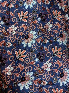 Purple Floral Cotton Jam Fabric