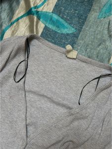 Grey Tee-Cardigan