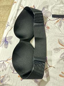 Strapless Padded Black Bra